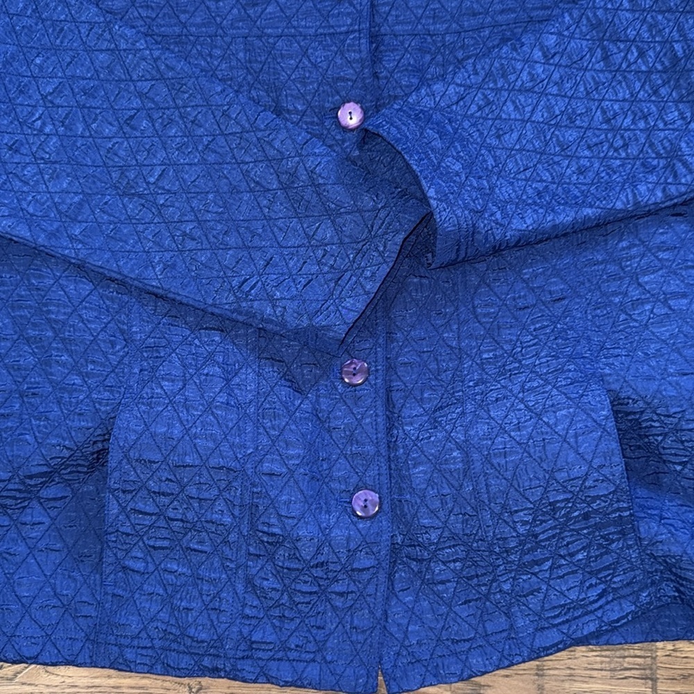 TANJAY Royal Blue Quilted Jacket XL